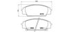 HONDA 6450S5TE51 High Performance Brake Pad Set